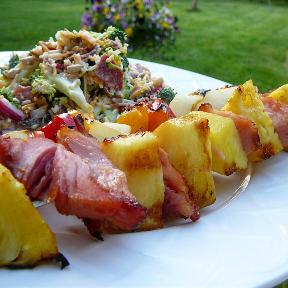 Ham and Pineapple Kabobs 