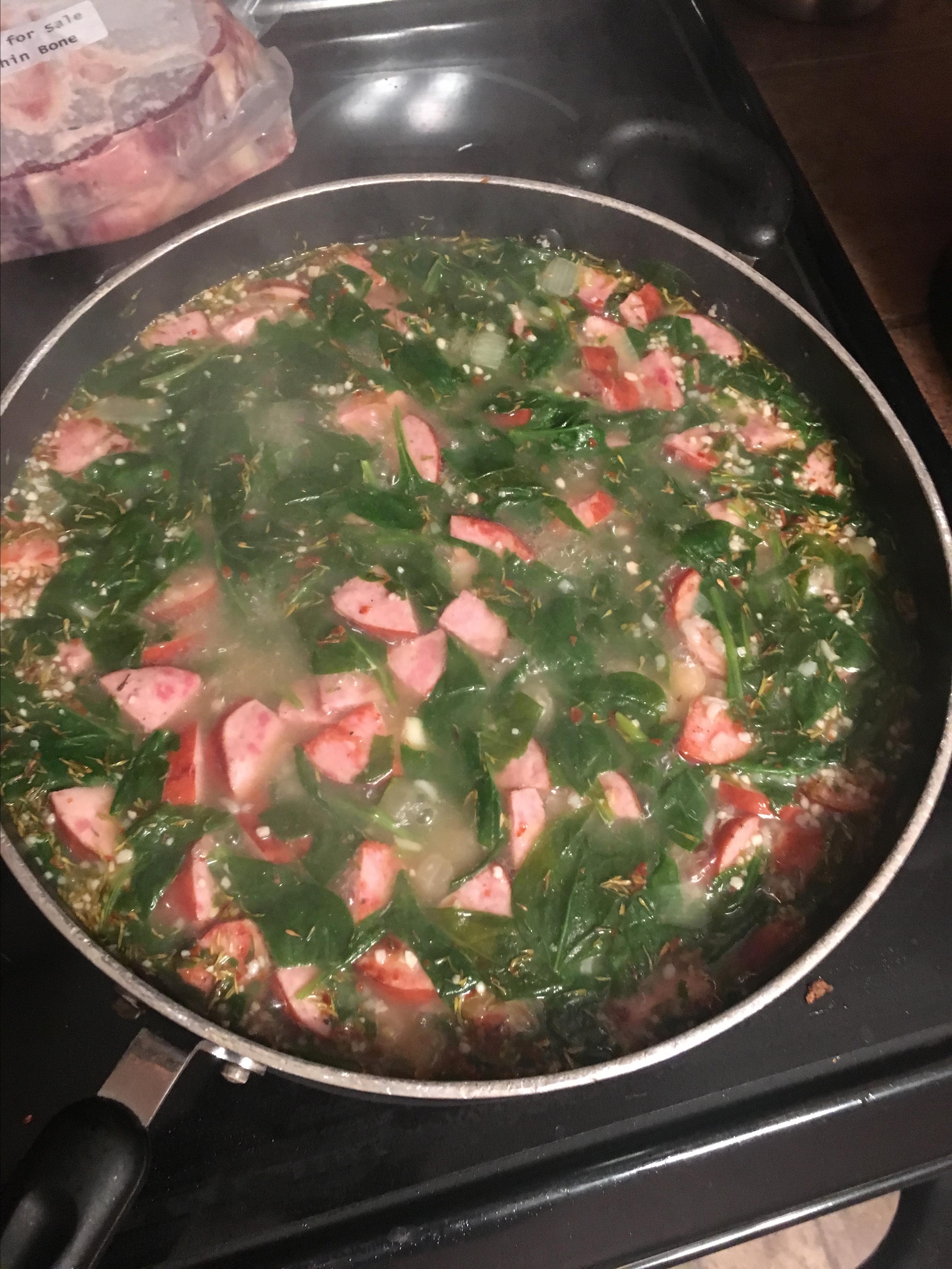 Spinach Lentil Soup 