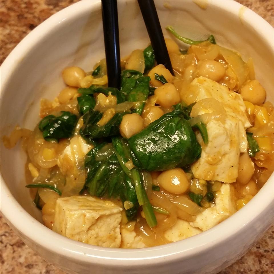 Spinach Chickpea Curry 