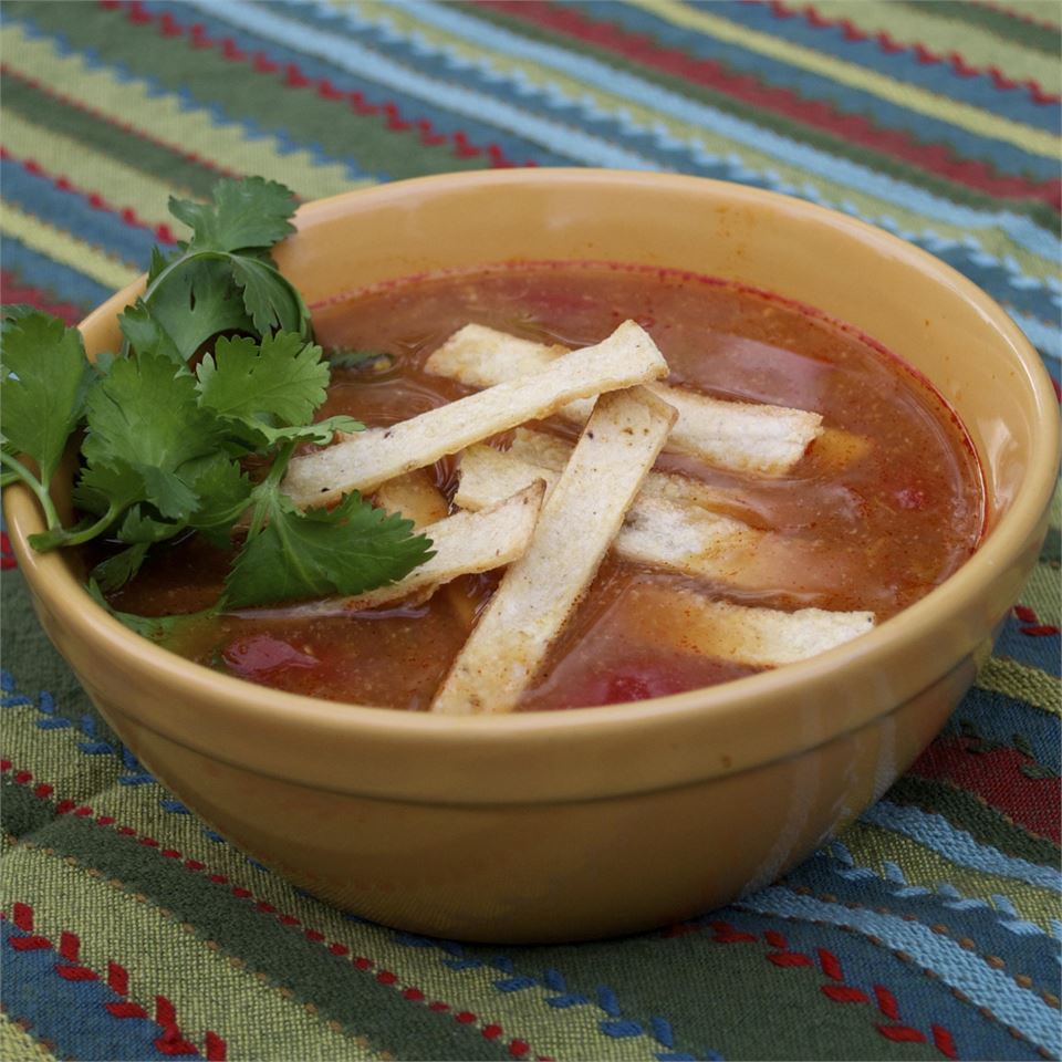 Healthier Slow-Cooker Chicken Tortilla Soup 