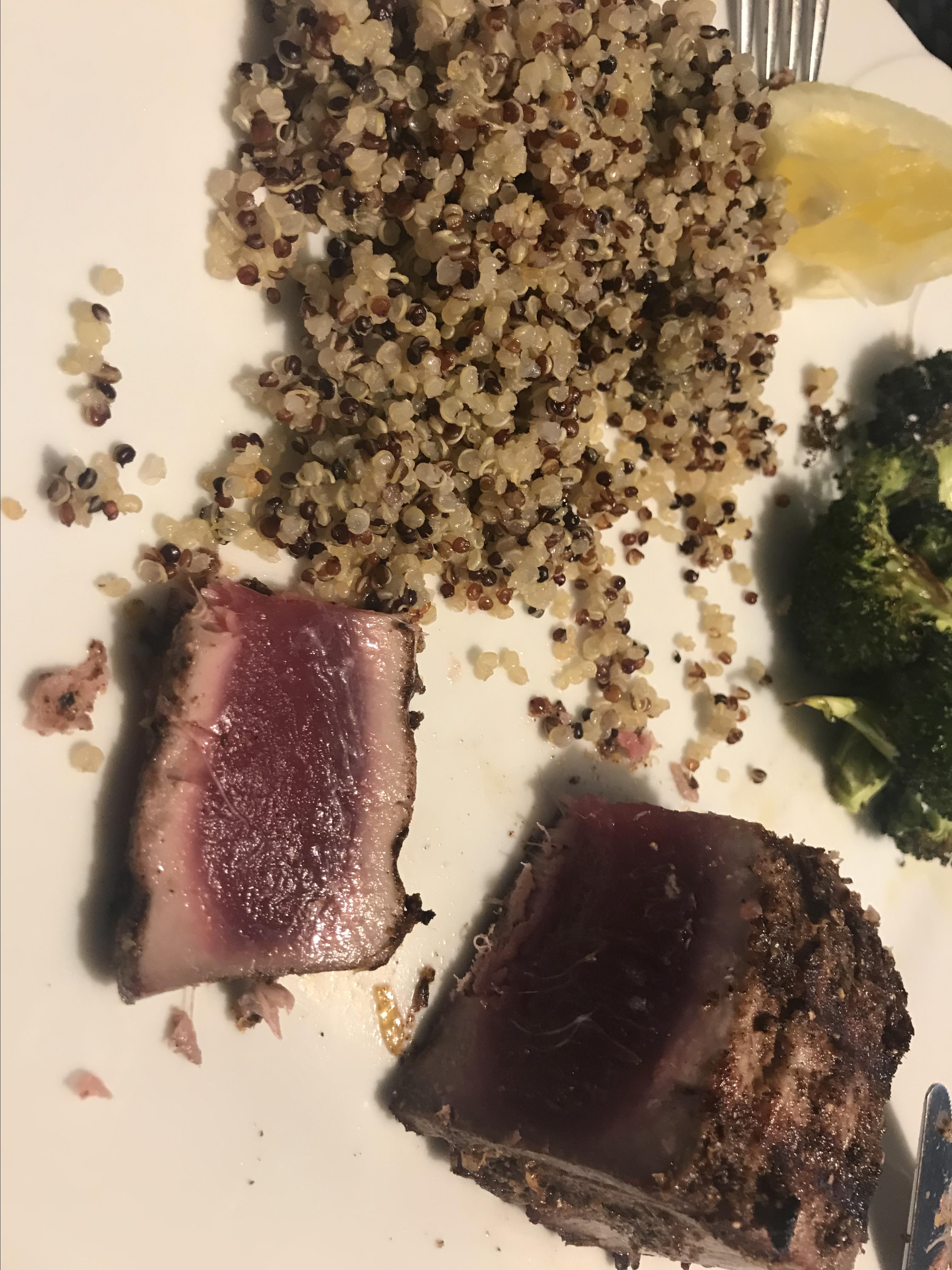 Spicy Rub for Seared Tuna Steaks johnny p