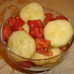 Cool Summer Cucumber and Tomato Toss 