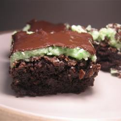 Chocolate Mint Dessert Brownies 
