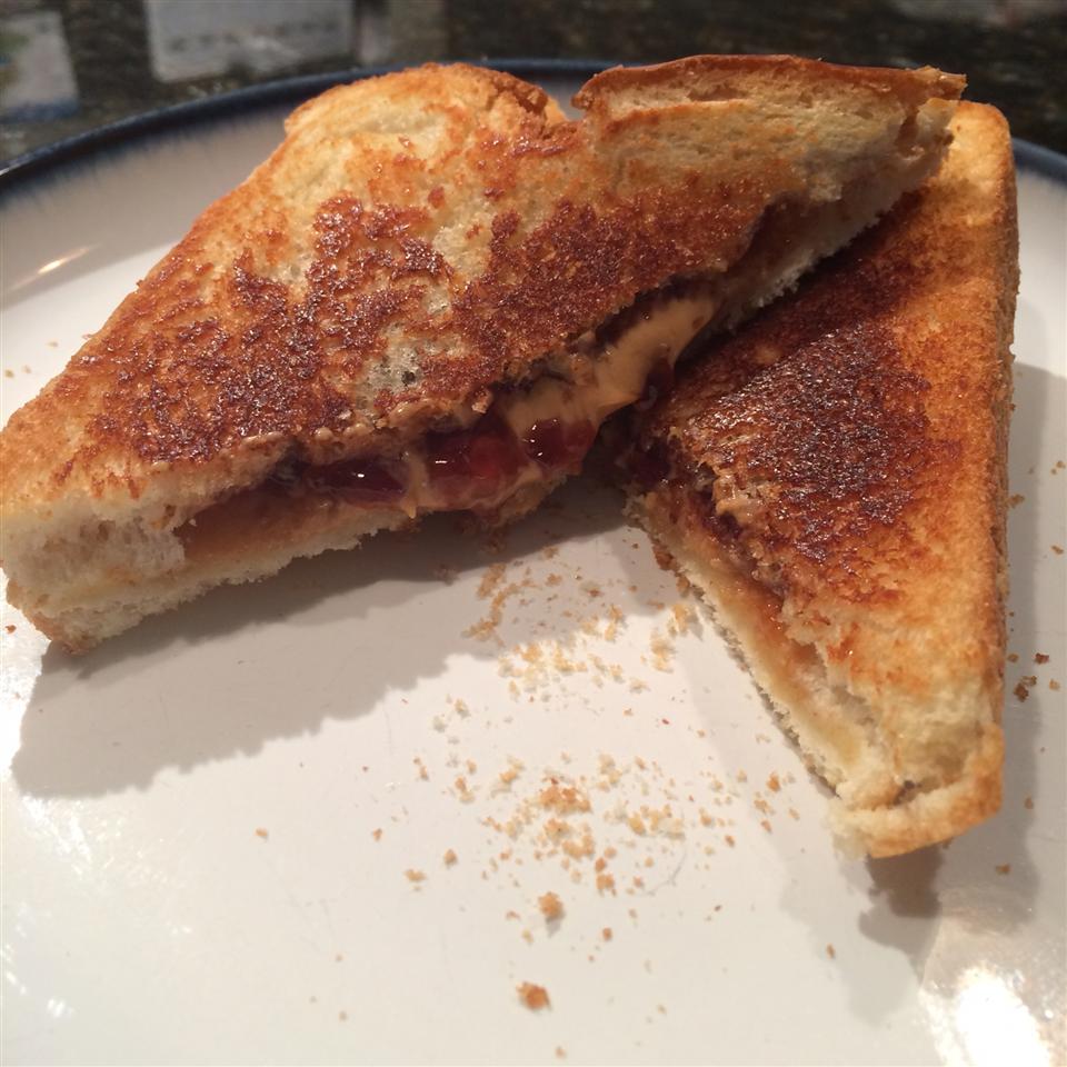 Grilled Peanut Butter and Jelly Sandwich 