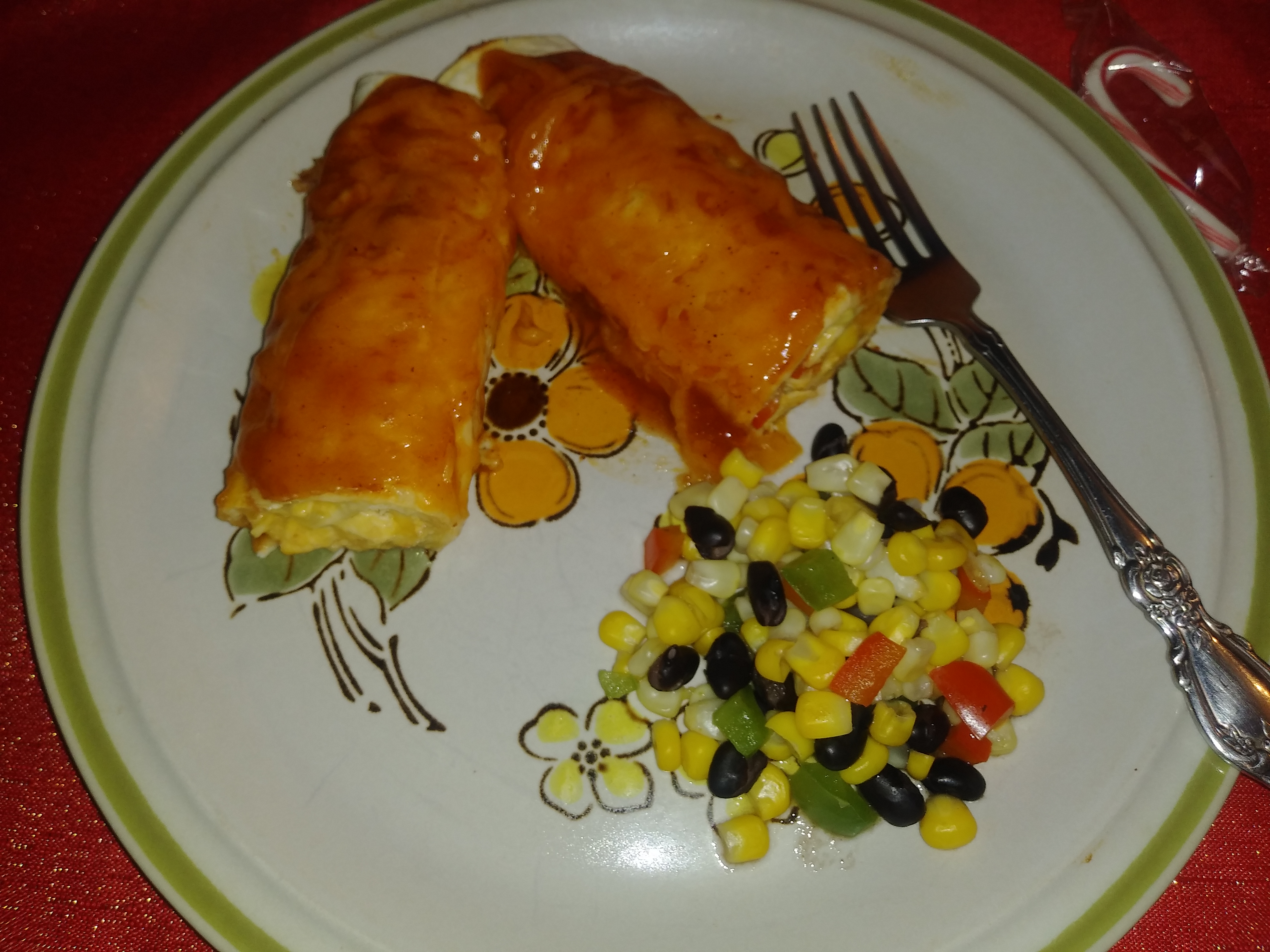 Fiesta Chicken and Black Bean Enchiladas from Mission® Rachella