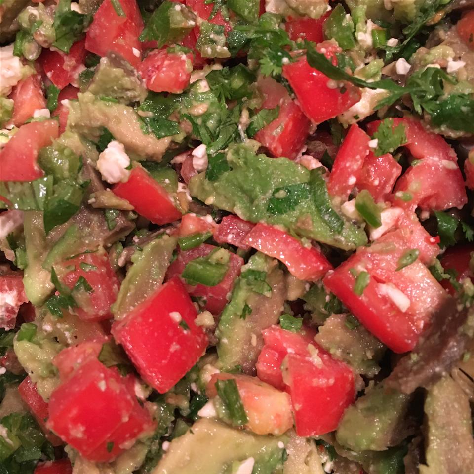 Cilantro, Avocado, Tomato, and Feta Salad 