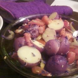 Roasted Potatoes with Tomatoes, Basil, and Garlic Scott Carolan