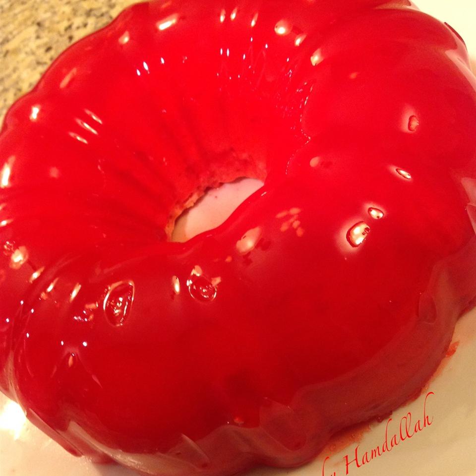 Ruby's Strawberry Jell-O&reg; Flan Cake 