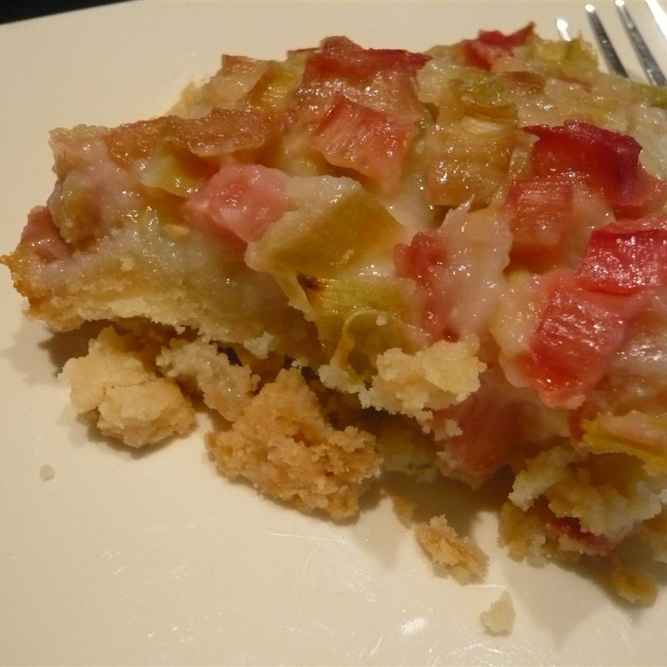 Fresh Rhubarb Torte Jan Mowbray