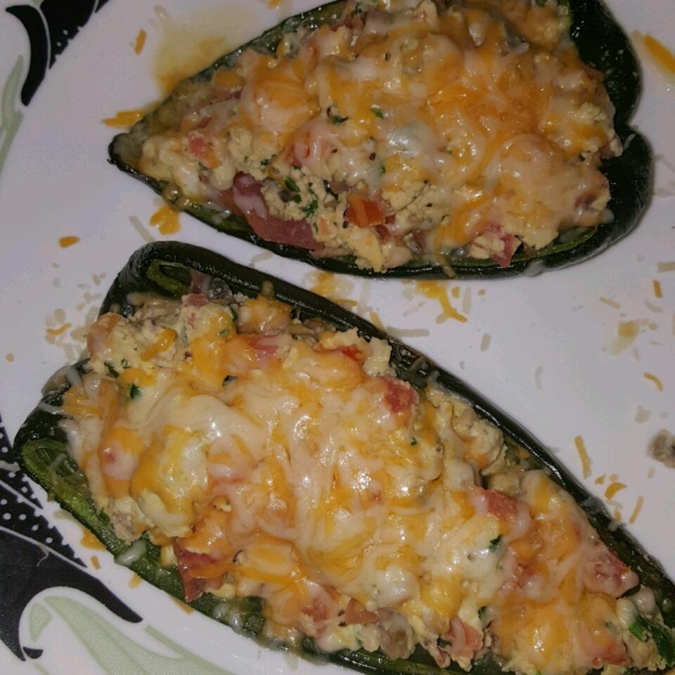 Breakfast Stuffed Poblano Peppers D0ubleBubble