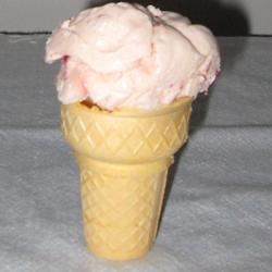 Strawberry Rosewater Ice Cream 