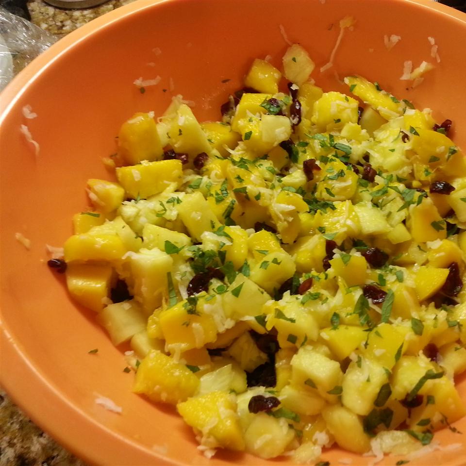 Mango Pineapple Salad with Mint Diane Faber Treadway