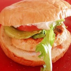 Buffalo Chicken Burgers with Blue Cheese Dressing 