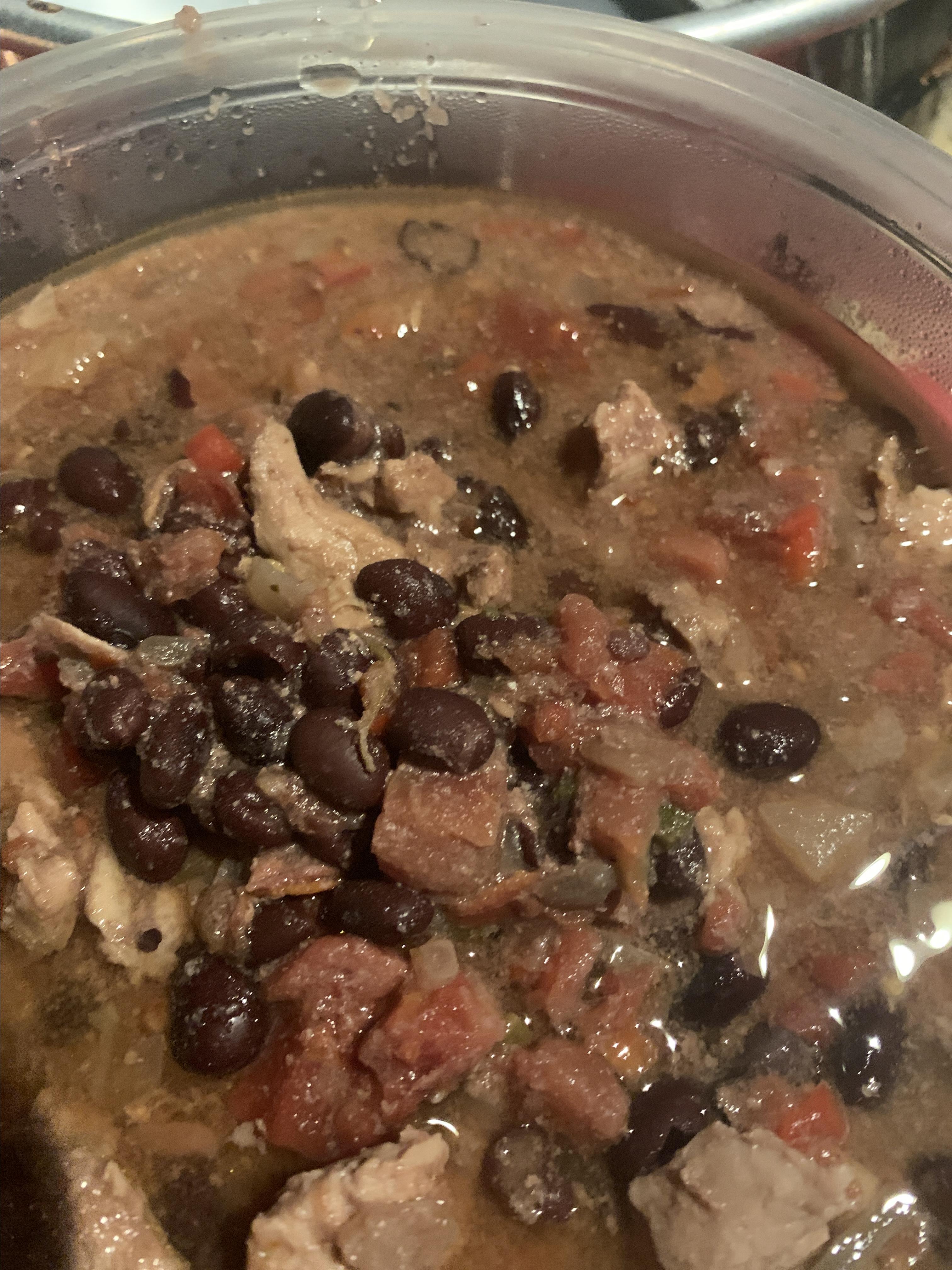 Jerre's Black Bean and Pork Tenderloin Slow Cooker Chili 