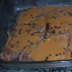 Fried Steak with Peppercorn Gravy Sauce Mom of  Two