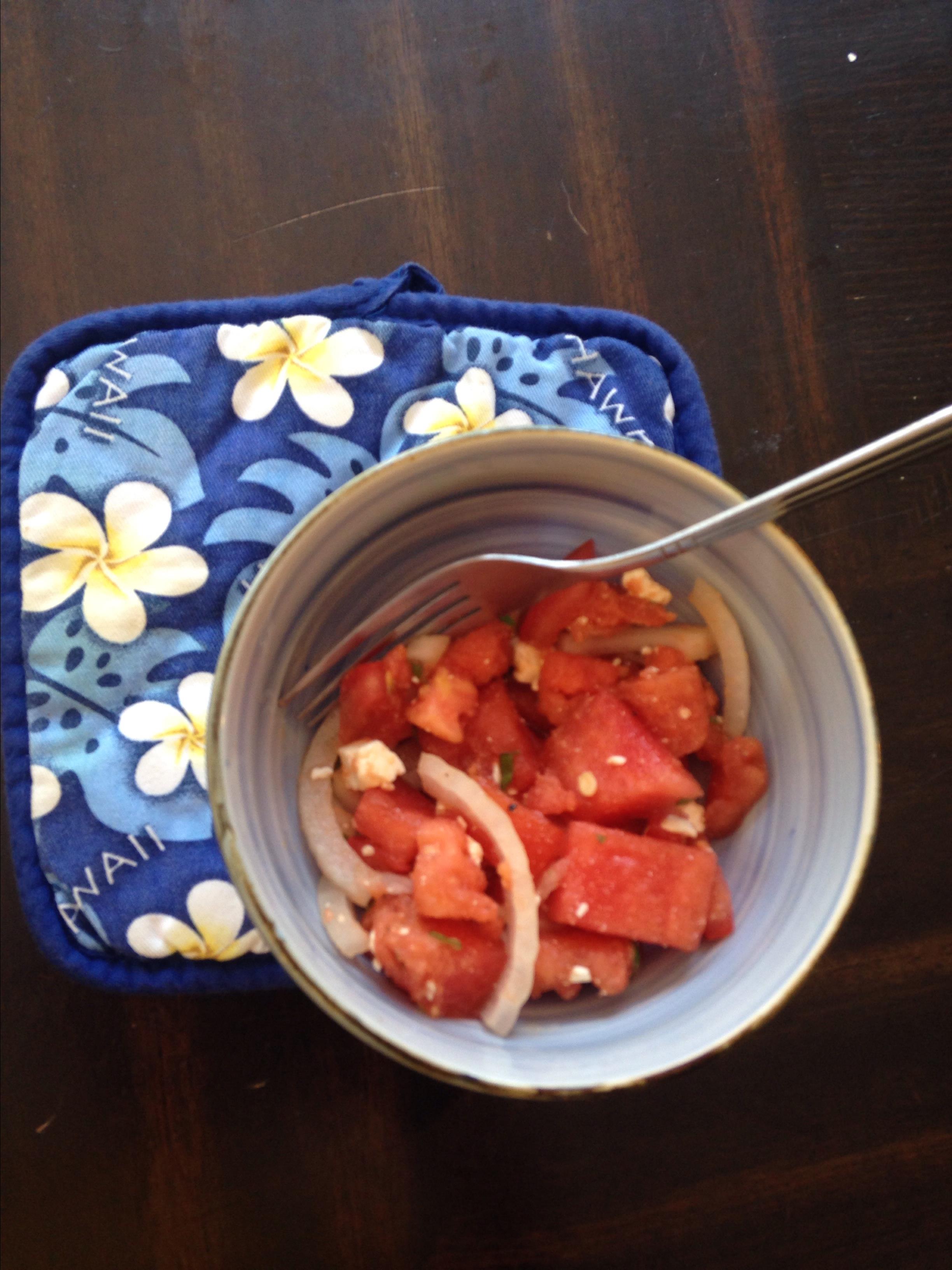 Tomato Watermelon Salad Ebonie French