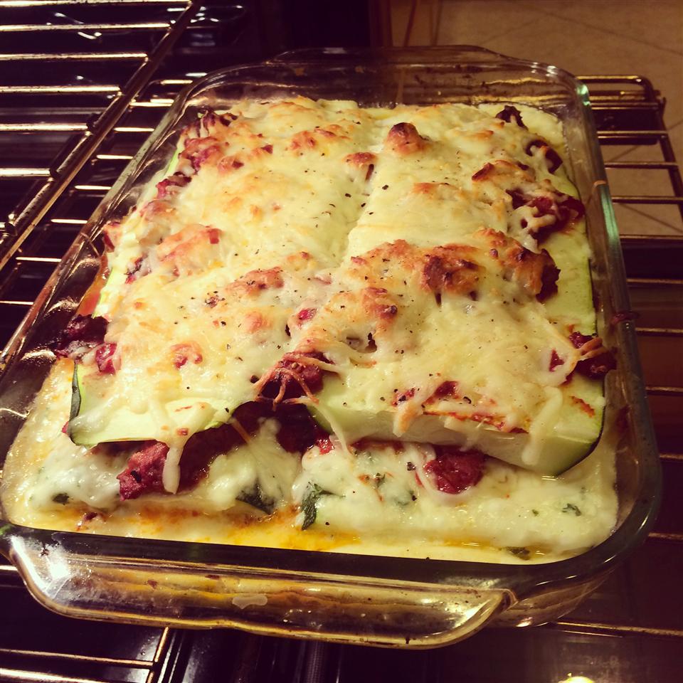 Zucchini Lasagna With Beef and Sausage 