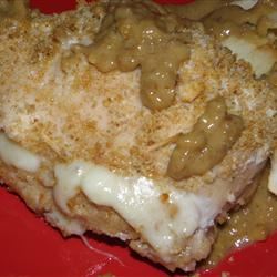 Apple Filled Chicken in Pecan Creme Sauce 