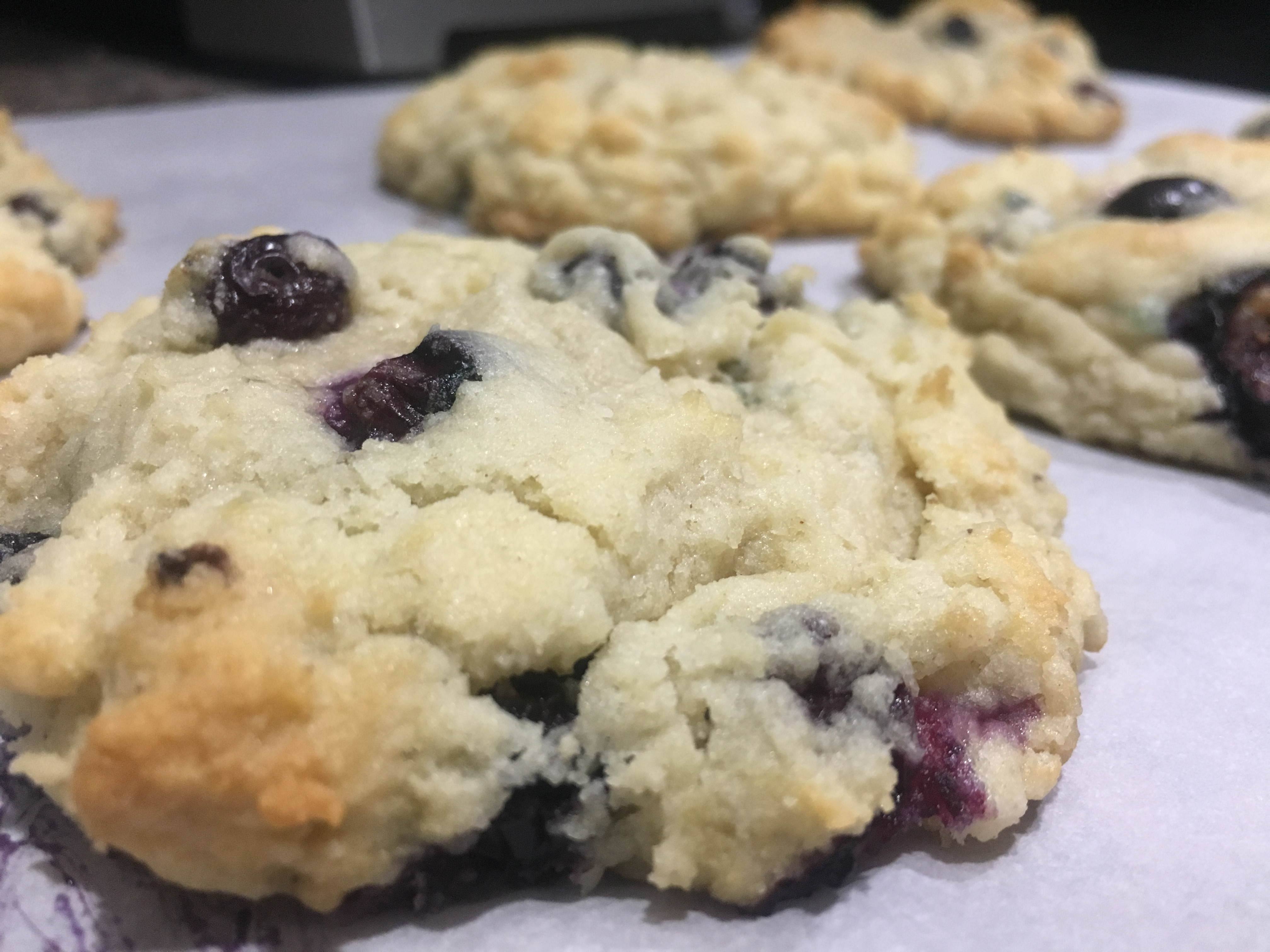 Blueberry Drop Cookies 