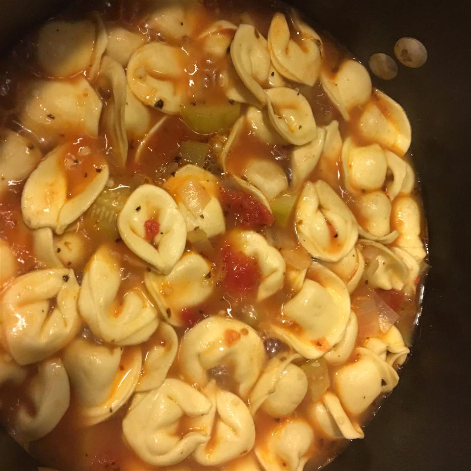 Chicken Tortellini Soup With Zucchini and Tomatoes Katileena