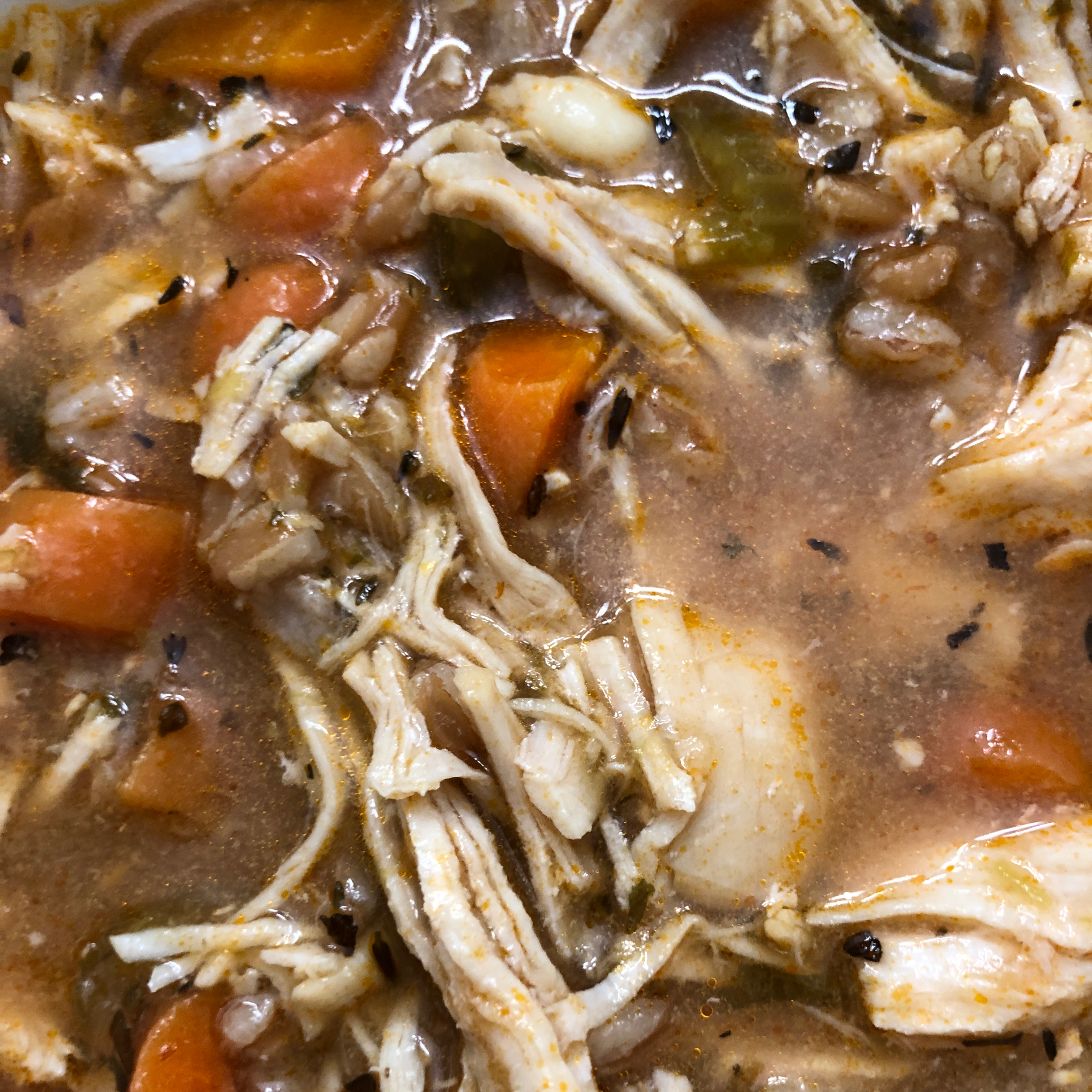Instant Pot&reg; Chicken and Farro Soup stokmak