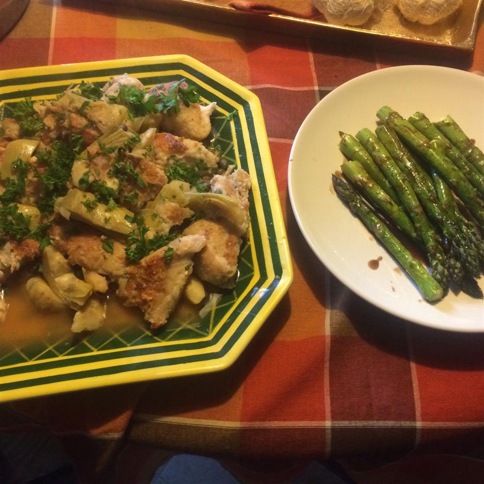 Baked Asparagus with Balsamic Butter Sauce 