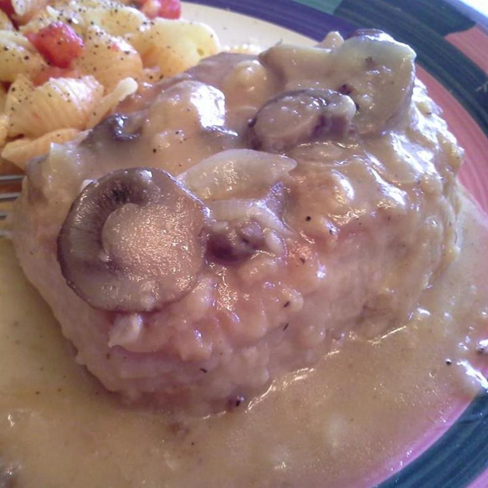 Pork Chops Smothered in Onion Gravy 