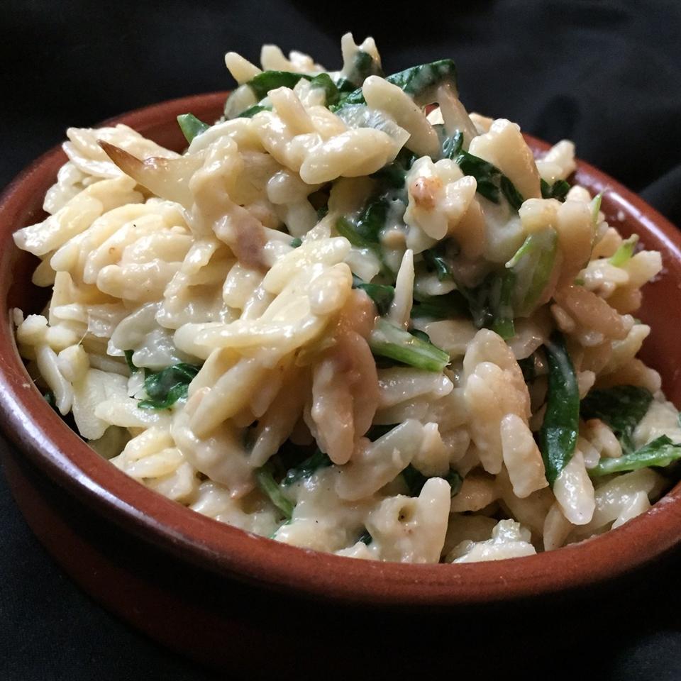 Parmesan and Spinach Orzo Arizona Desert Flower