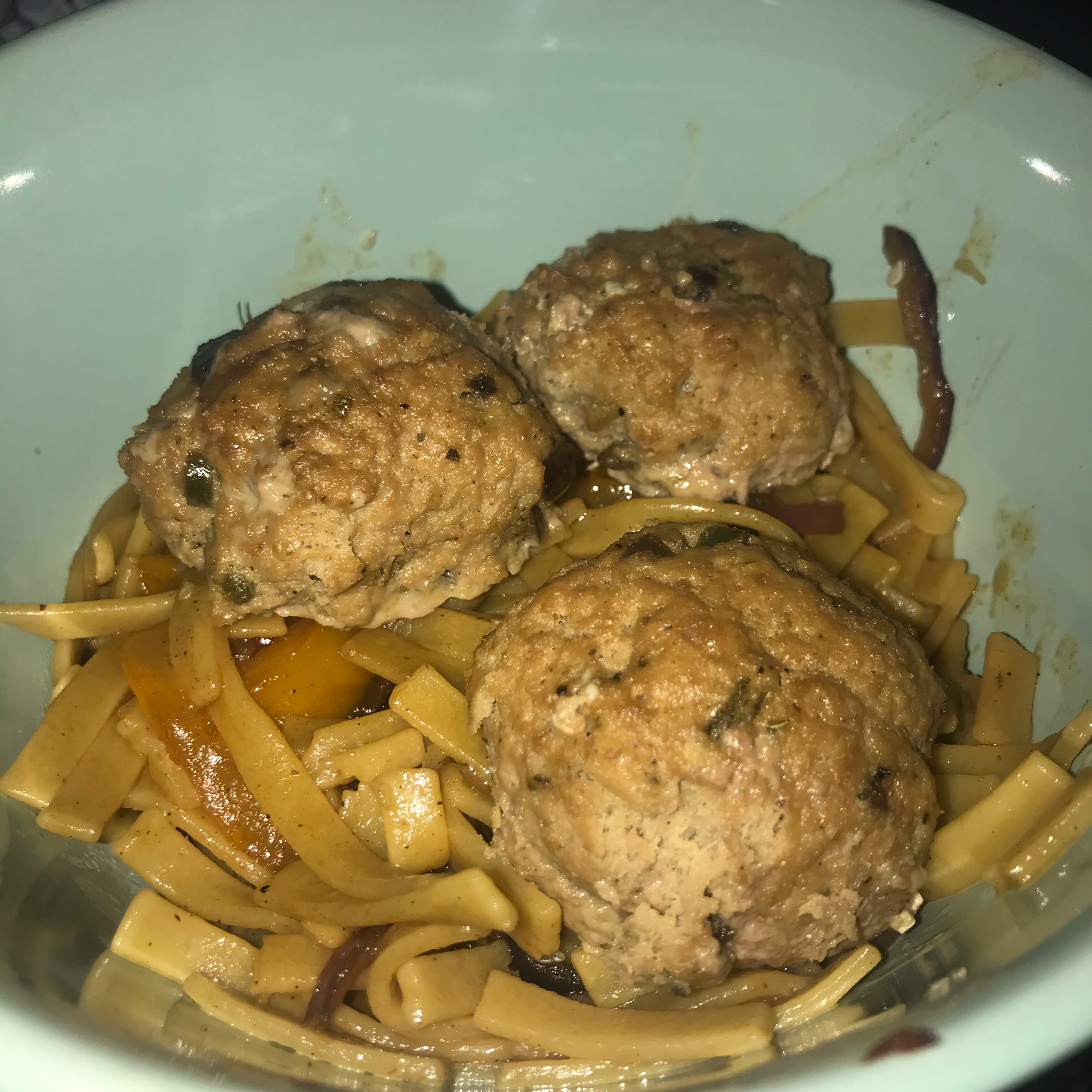 Tantalizing Turkey and Blue Cheese Meatballs Colombita