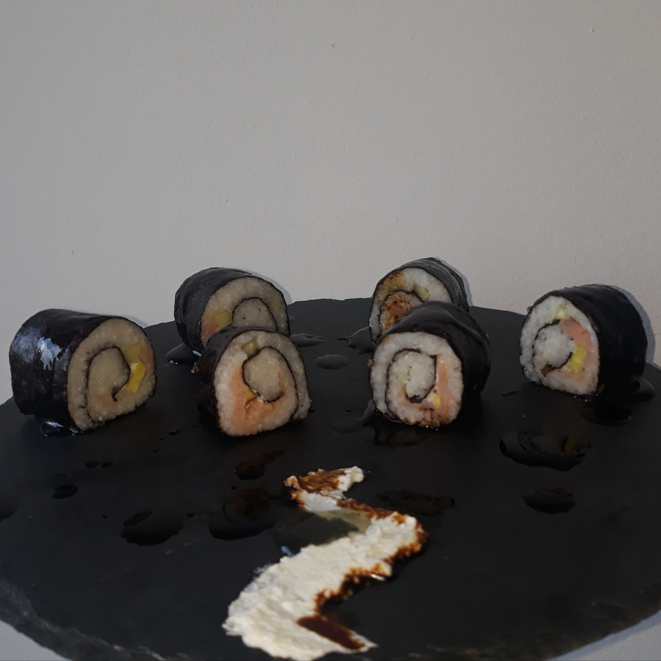 Smoked Salmon Sushi Roll Authentic foodie