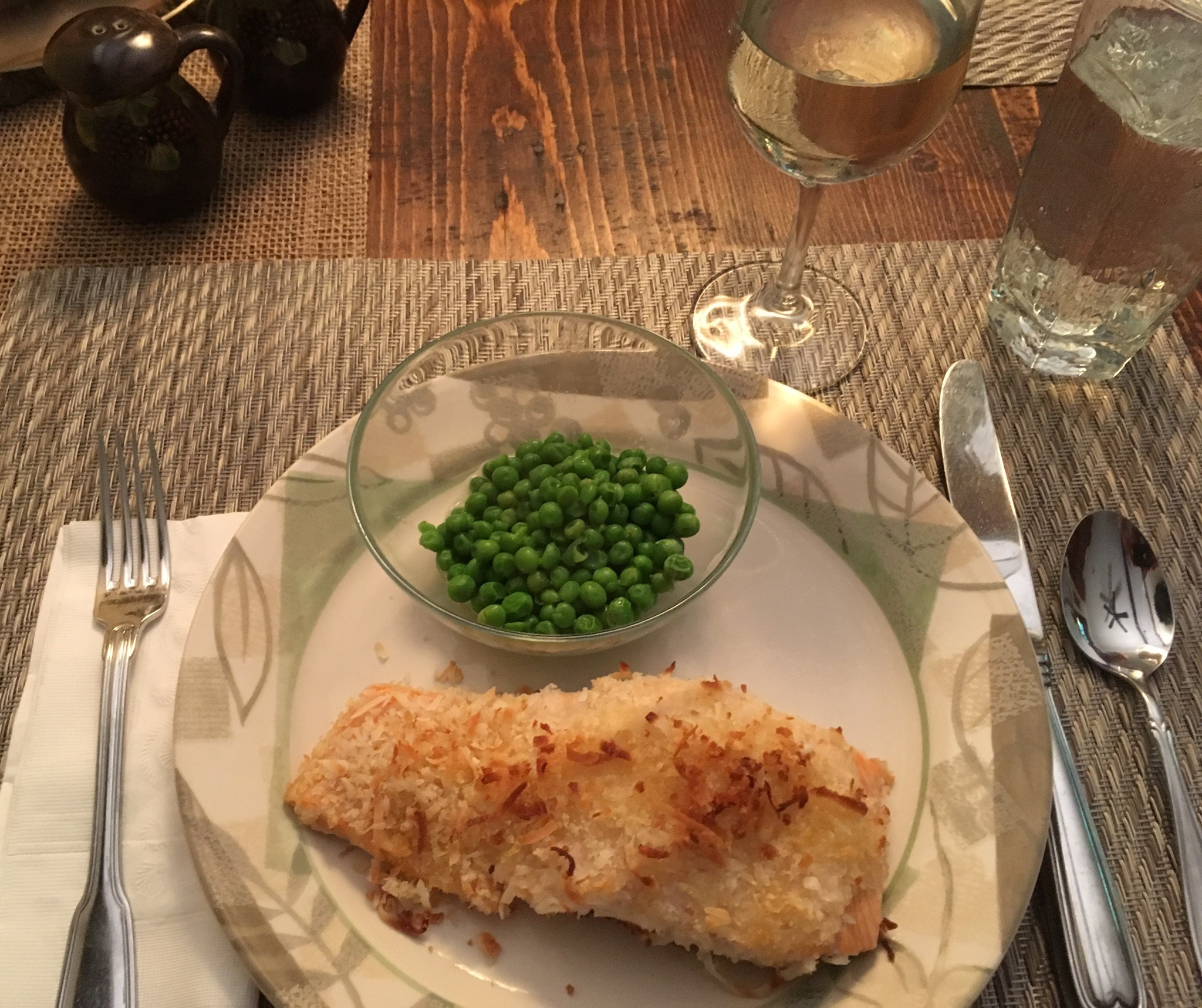 Baked Salmon with Coconut Crust 