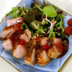 Duck Breasts with Raspberry Sauce 