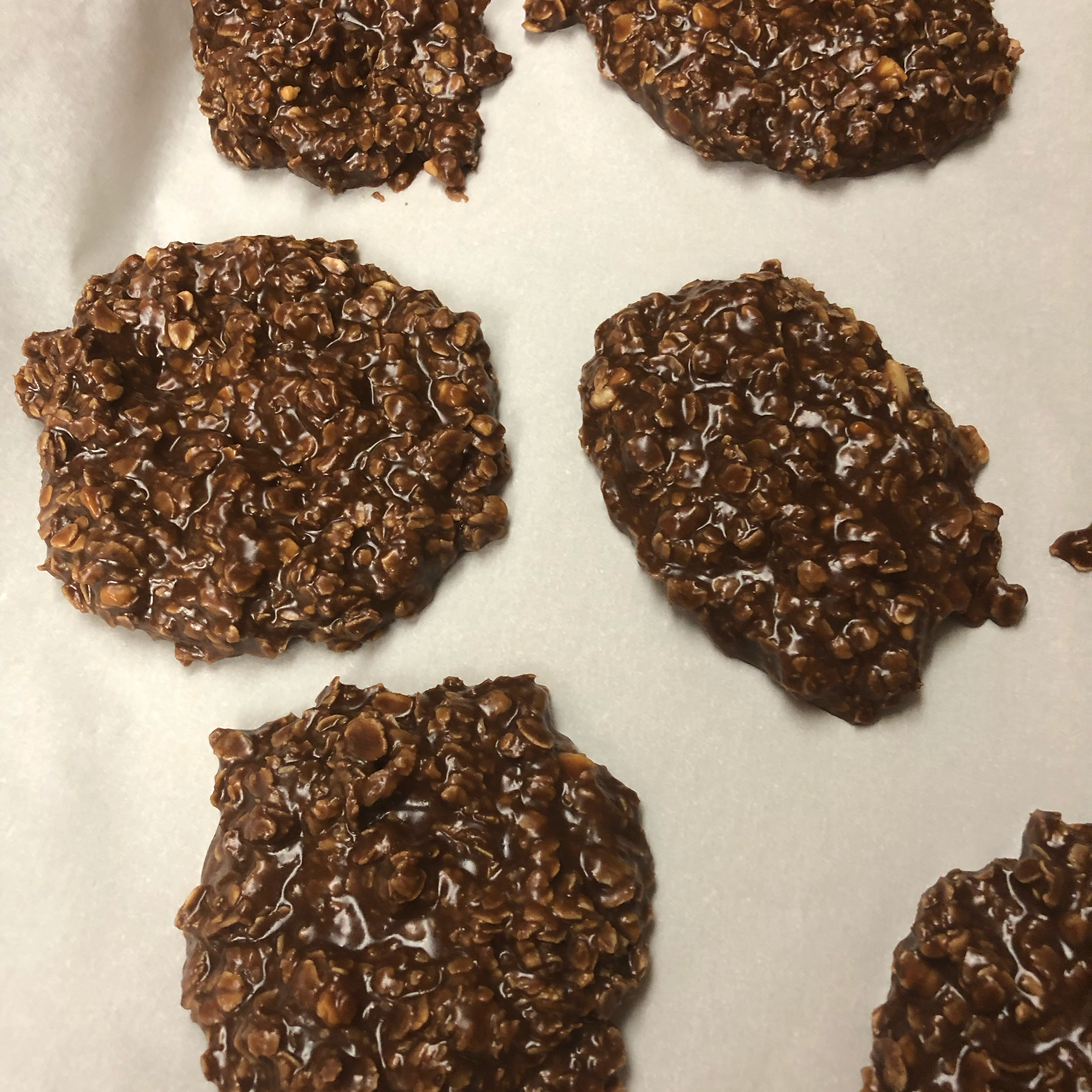 Peanut Butter Cocoa No-Bake Cookies 