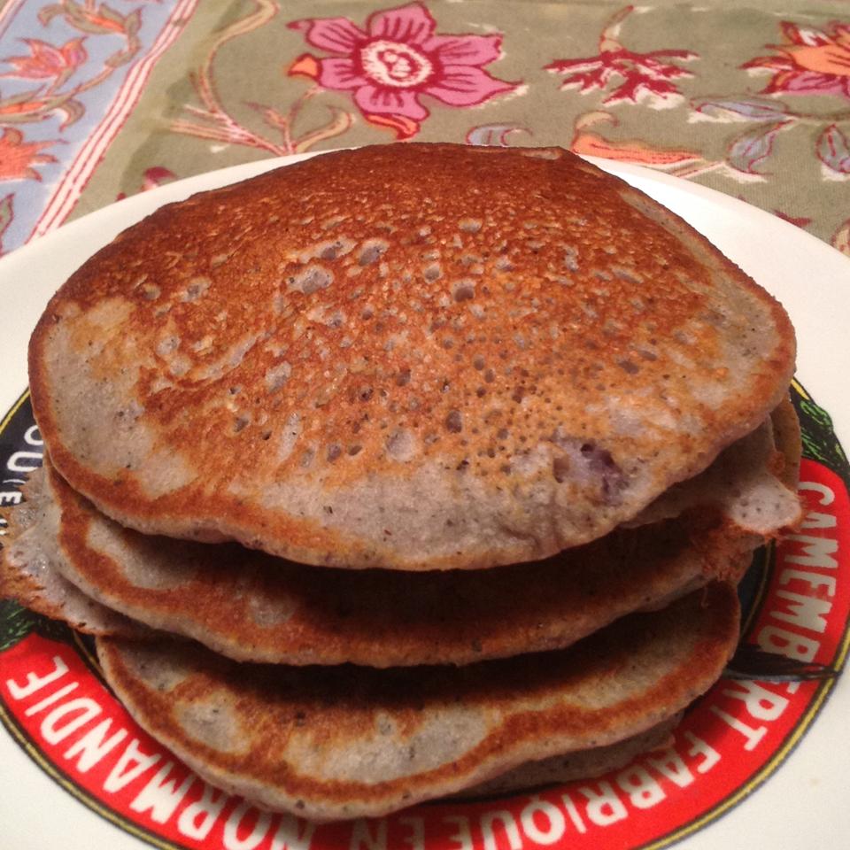 Blue Cornmeal Pancakes 
