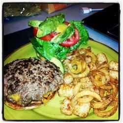 Easy Bacon, Onion and Cheese Stuffed Burgers 