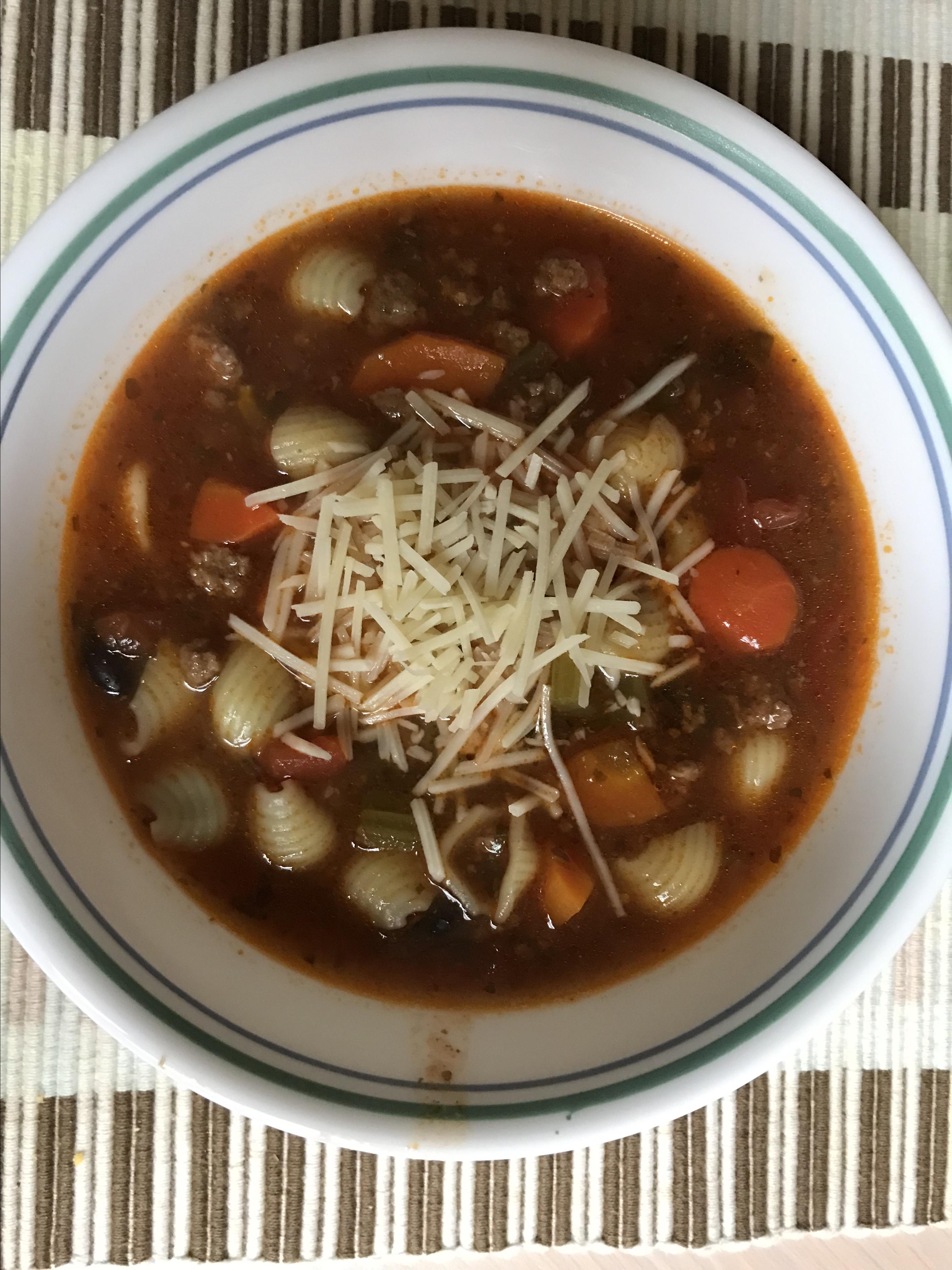 Pressure Cooker Minestrone Soup With Beef BellaPooh