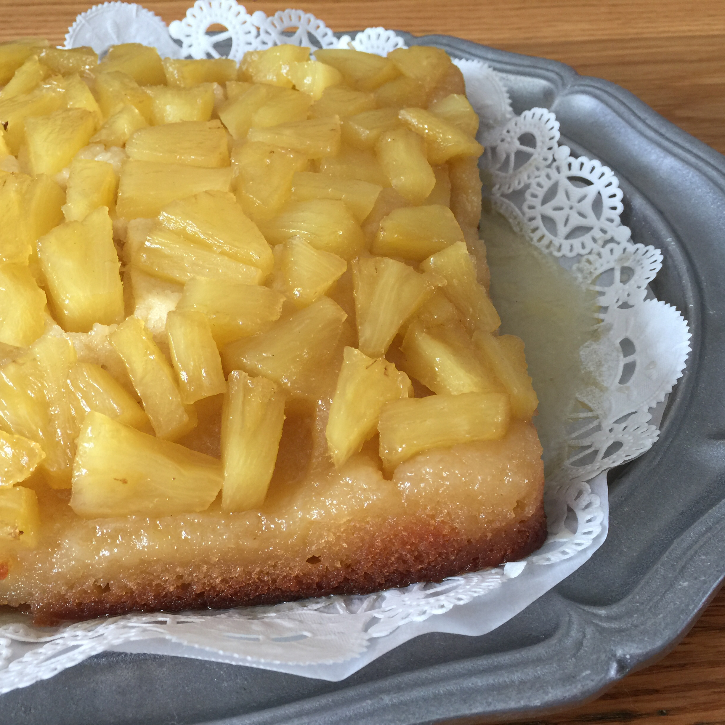 Fresh Pineapple Upside Down Cake 