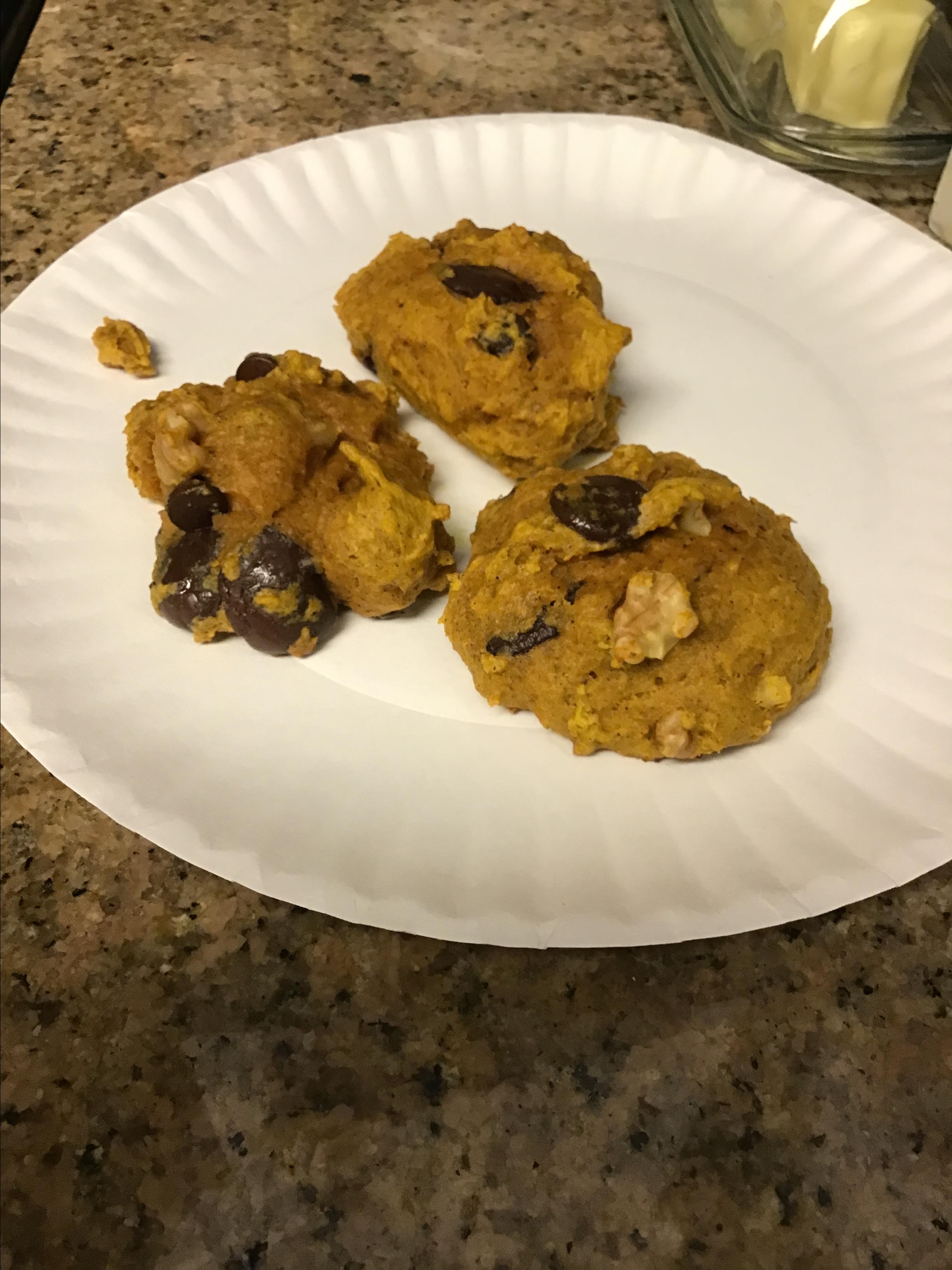 Pumpkin Chocolate Chip Cookies 
