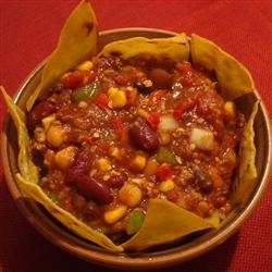 Grandma's Slow Cooker Vegetarian Chili 