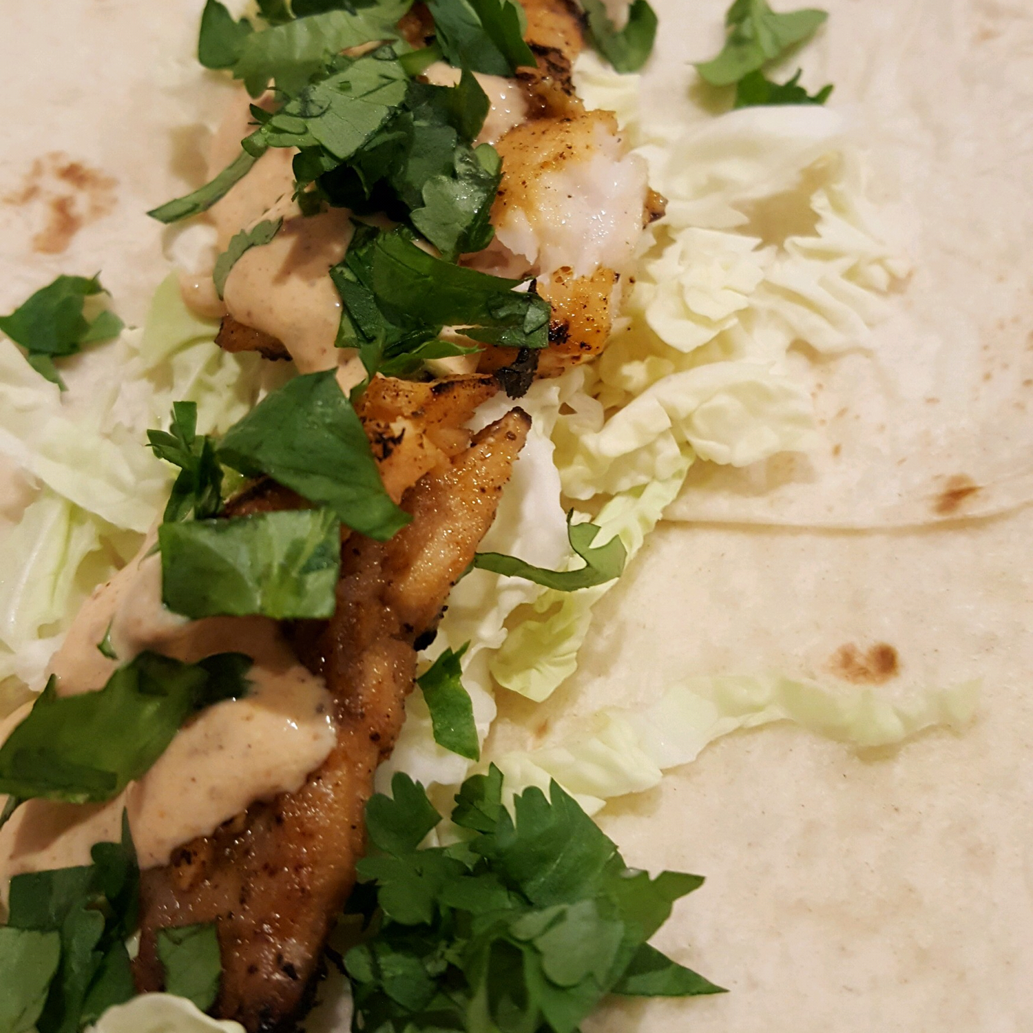 Grilled Fish Tacos with Chipotle-Lime Dressing 