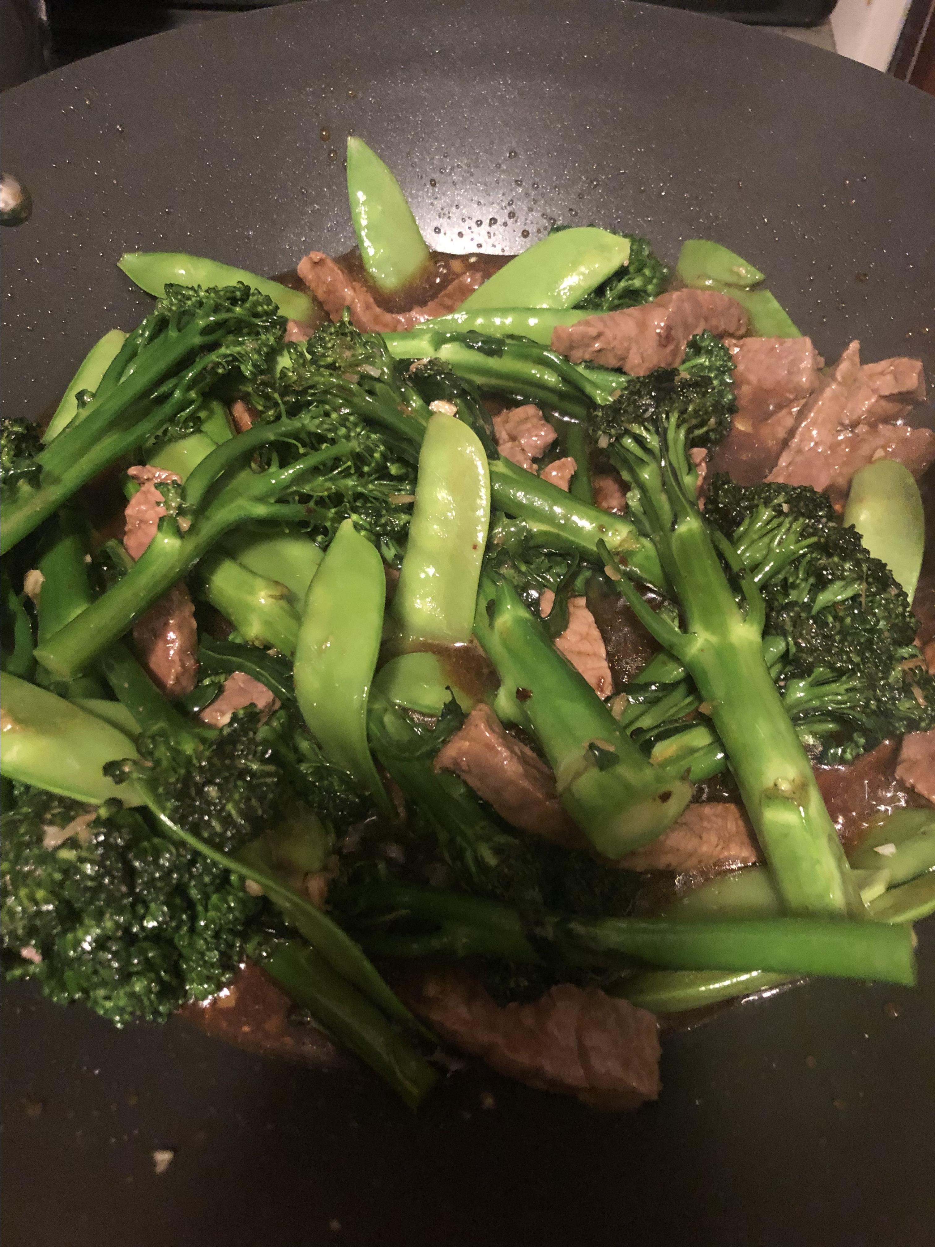 Asian Beef with Snow Peas 