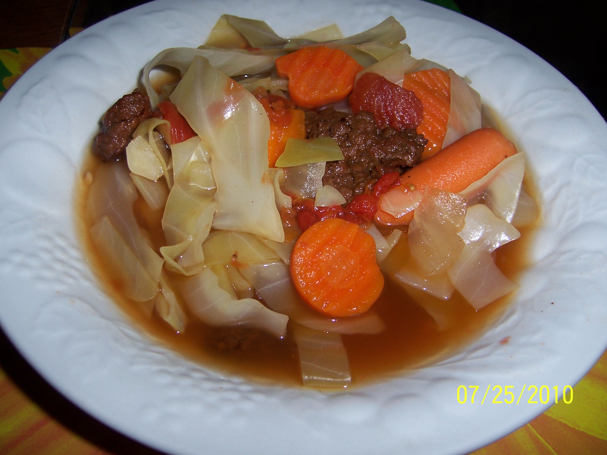 Sweet Russian Cabbage Soup 