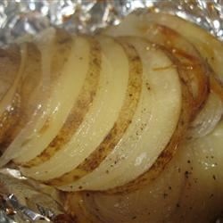 Grilled Potatoes and Onion 