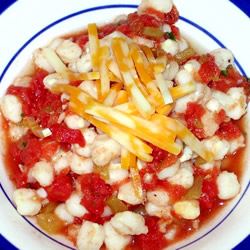 Hominy with Chiles and Tomatoes