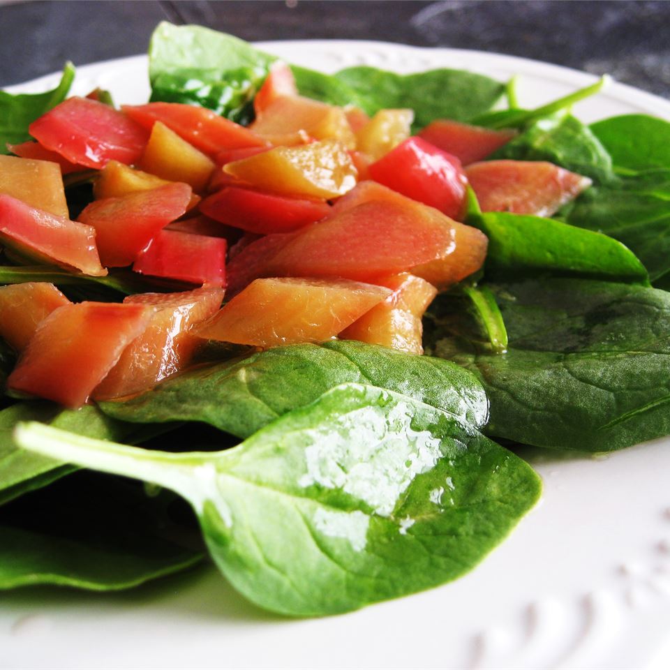 Rhubarb Spinach Salad Dianne