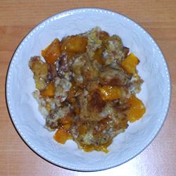 Mango Cardamom Bread Pudding 