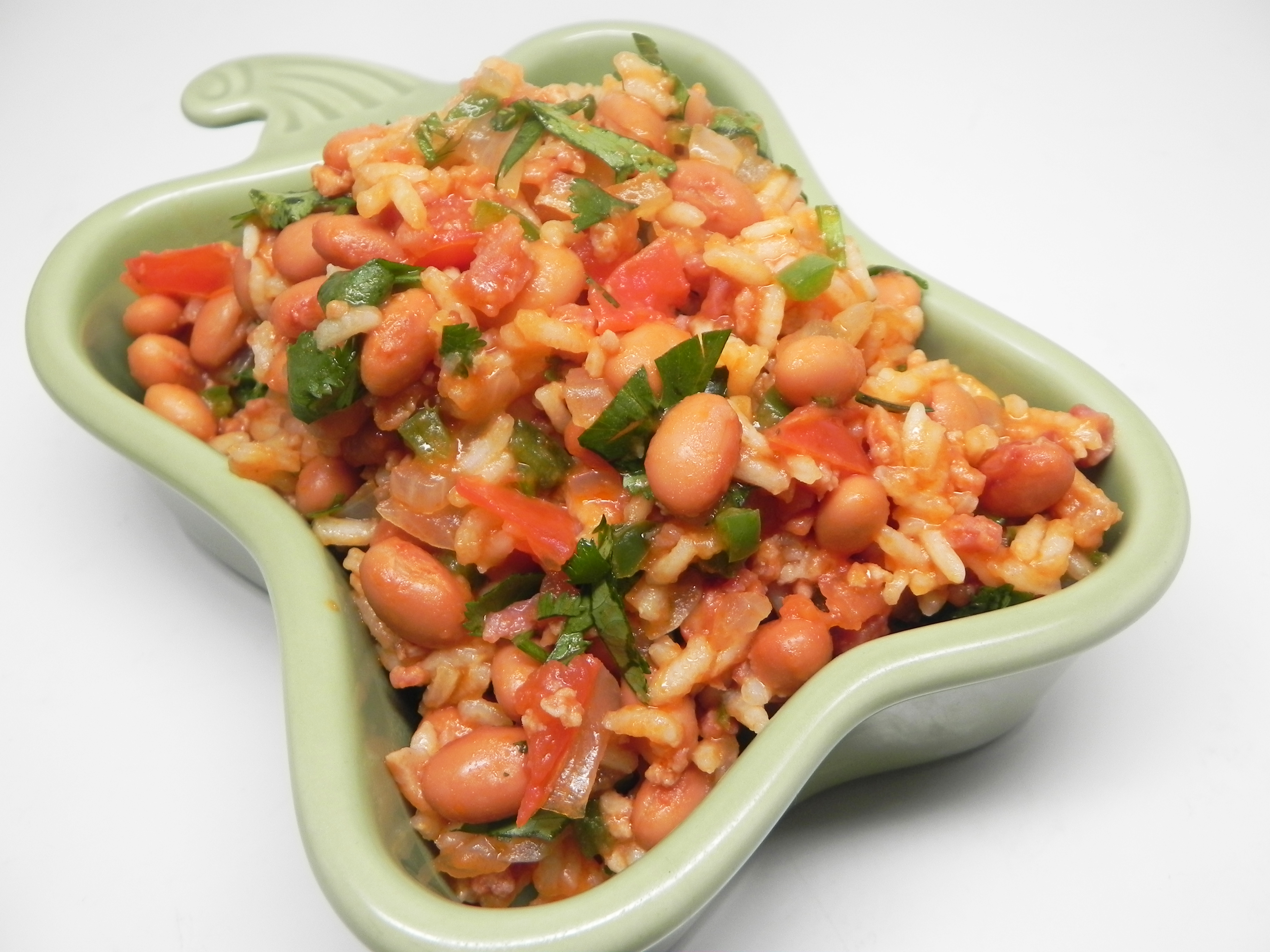 Spanish Rice and Beans with Bacon 