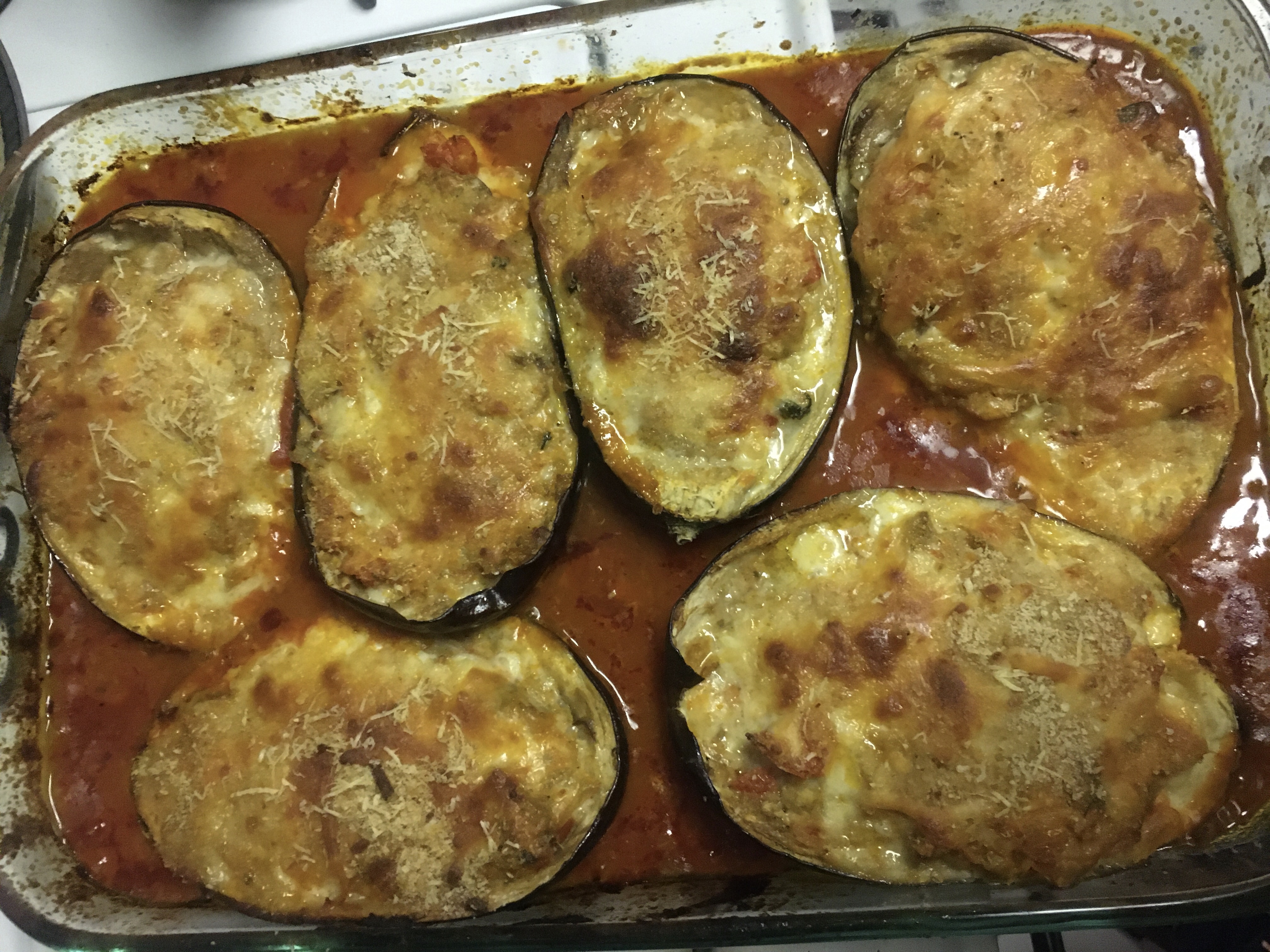 Stuffed Eggplant Parmesan 