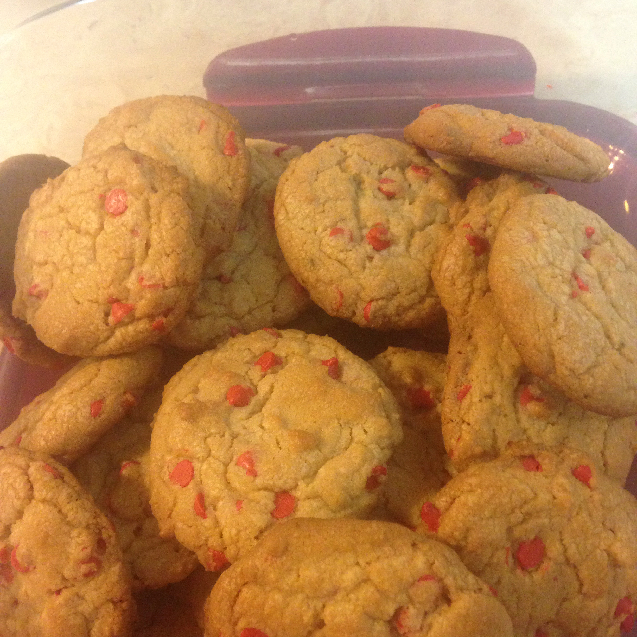 Cherry Chip Cookies II chickety