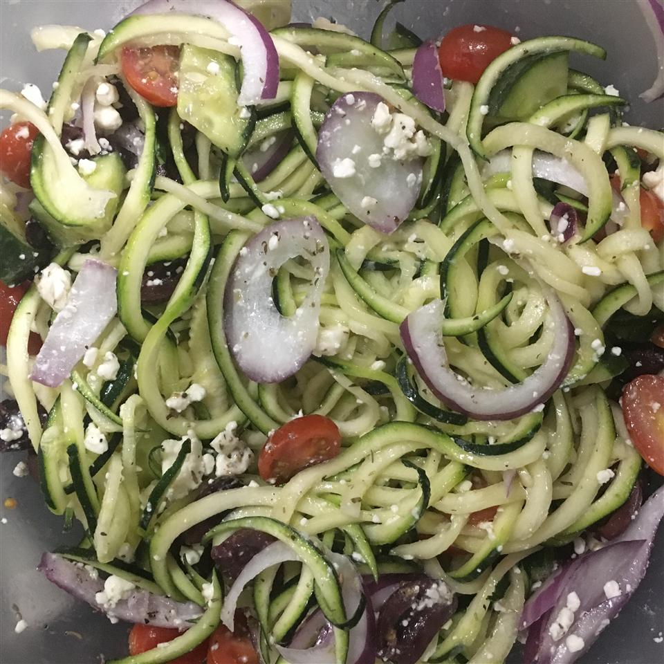 Greek Zoodle Salad 